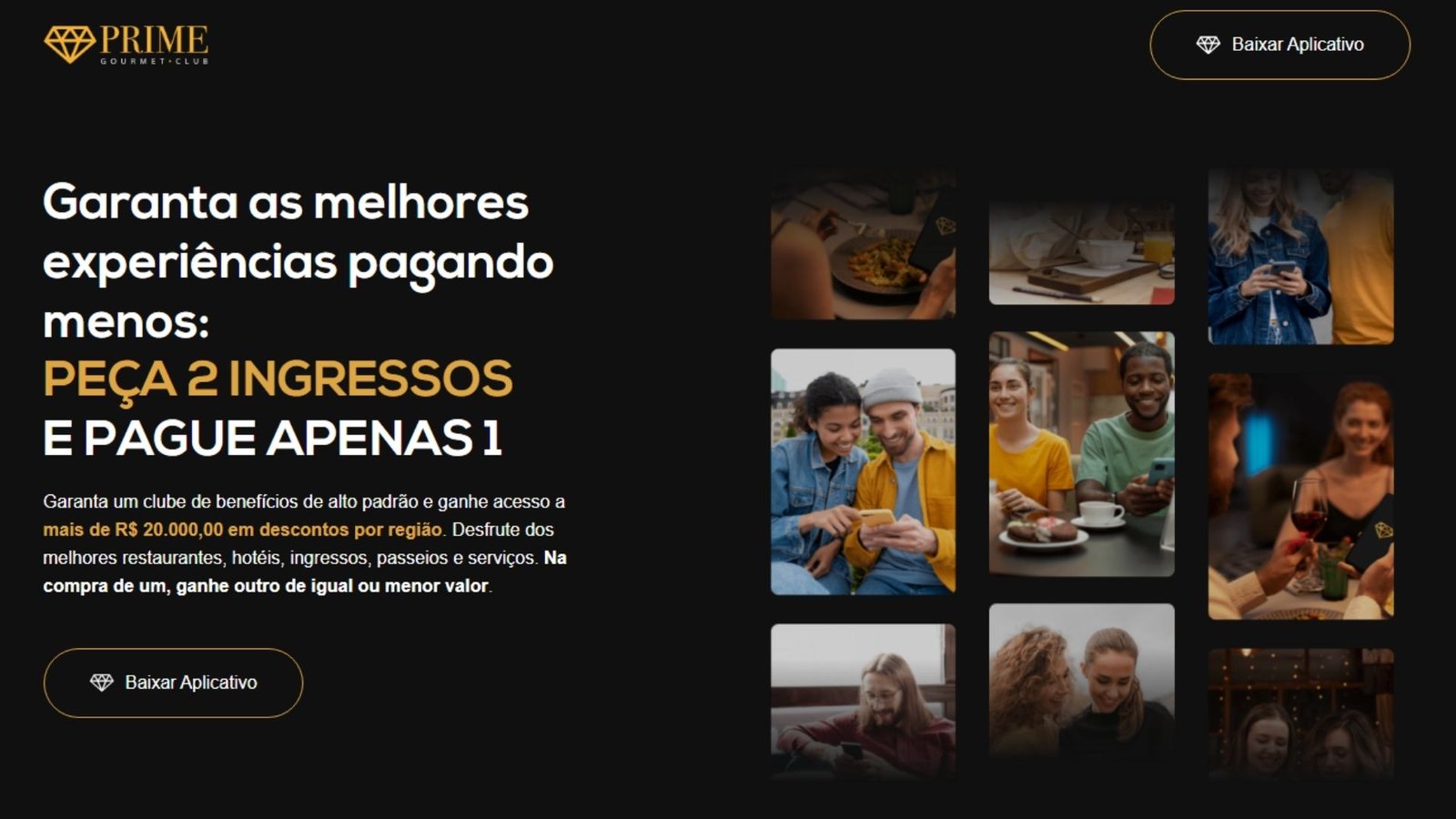 prime gourmet partiu de férias